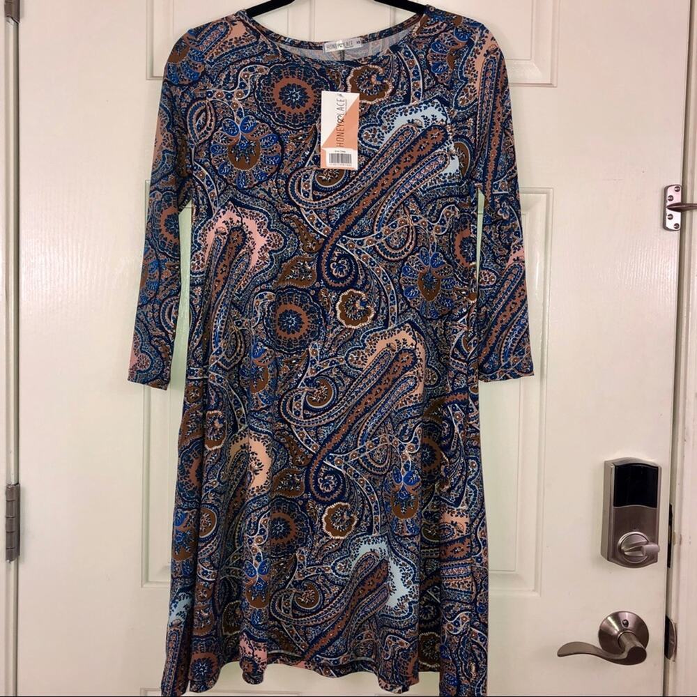 Honey and Lace l 3/4 sleeve dress l Size XS